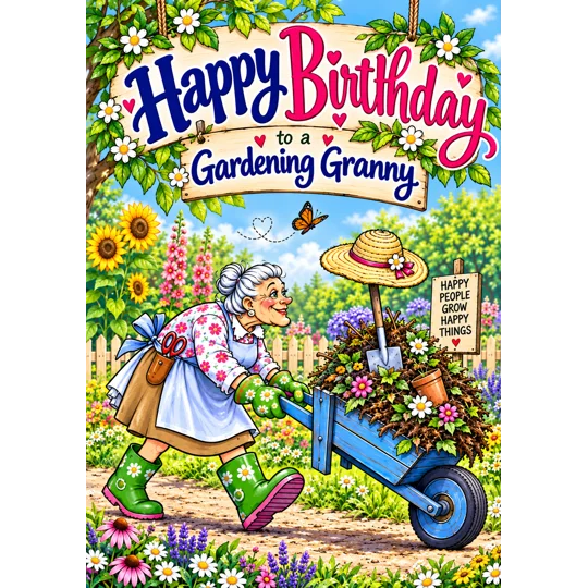 Gardening granny