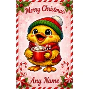 Hot chocolate Duck  A Duckiverse Christmas Card (A5)