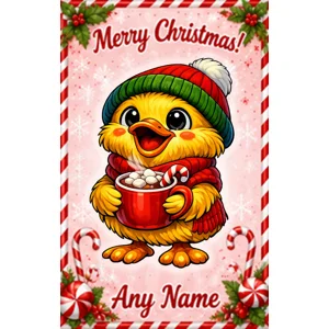 Hot chocolate Duck  A Duckiverse Christmas Card (A5)