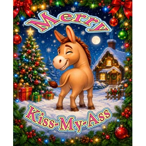 Funny  / rude Christmas donkey.