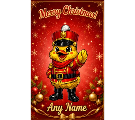 Nutcracker Duck A Duckiverse Christmas Card (A5)