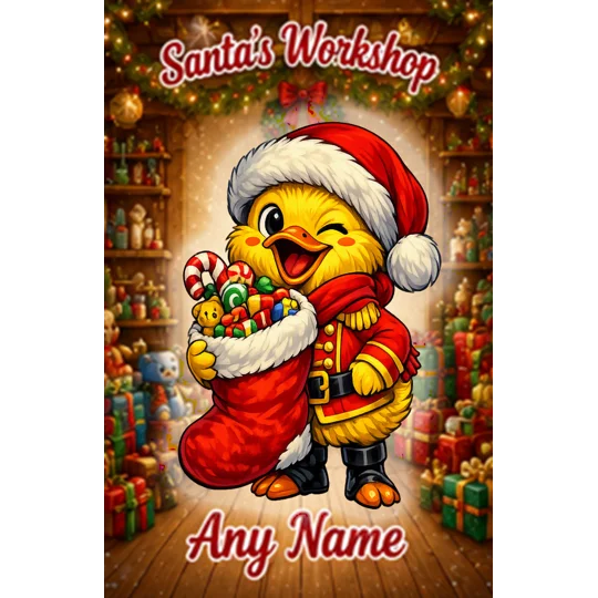 Stocking Filler Duck —A Duckiverse Christmas Card (A5)