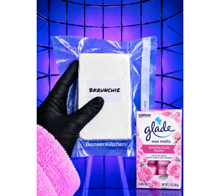 Glade watercolor peony brick