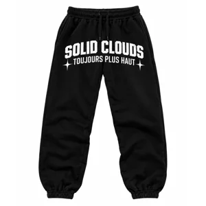 Solid Clouds “Always Higher” Sweatpants — Black