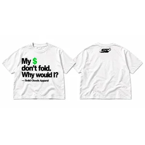 White $ DNT FLD TEE