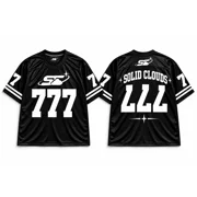 777 Varsity Jersey — Black/White