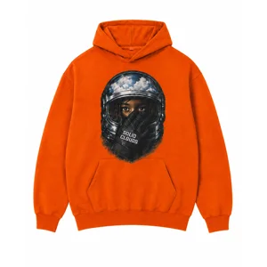 Orange Space-Man Hoodie