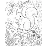 Woodland Wildlife Colouring Book