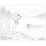 Working Dogs Colouring Book
