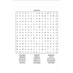Garden Flowers Wordsearch Puzzles