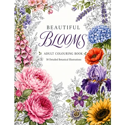 Beautiful Blooms Colouring Book