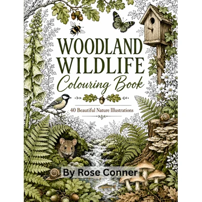 Woodland Wildlife Colouring Book