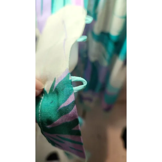 Turquoise Lilac Chiffon Dress