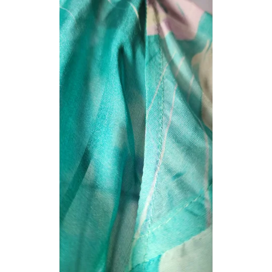 Turquoise Lilac Chiffon Dress