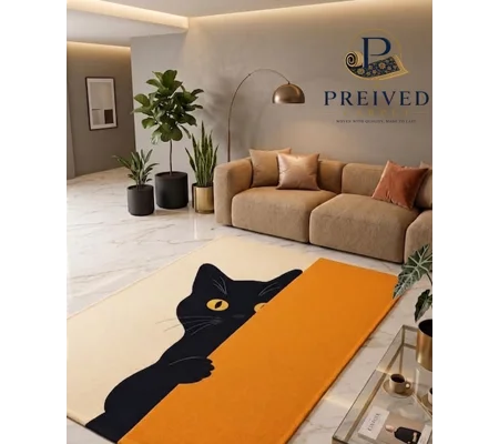 ​The 'Peekaboo Cat' Hand-Tufted Carpet by PREIVED