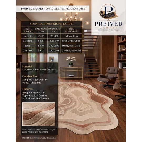 Luxury Abstract Tufted Carpet – Premium Modern Handmade Rug