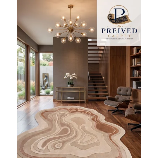 Luxury Abstract Tufted Carpet – Premium Modern Handmade Rug