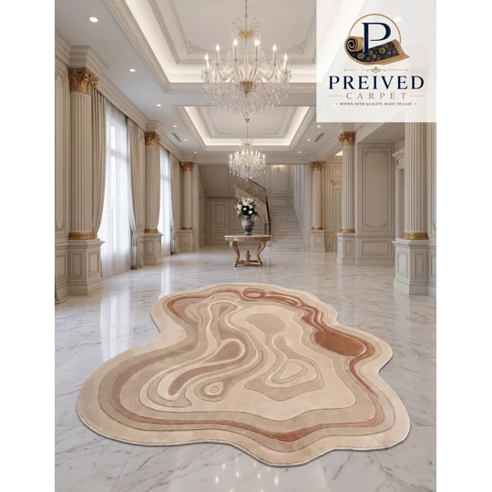 Luxury Abstract Tufted Carpet – Premium Modern Handmade Rug