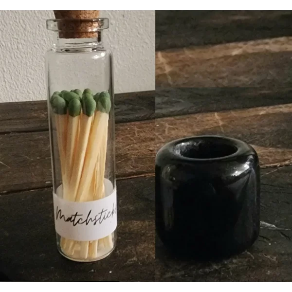 Match Bottles & Candle Holders