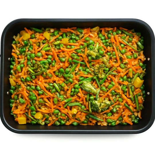 Mango-kokoscurry met groenten