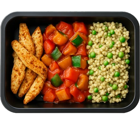 Kipfilet met Groenten en Parelcouscous