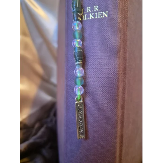 Green Beaded Bookmark