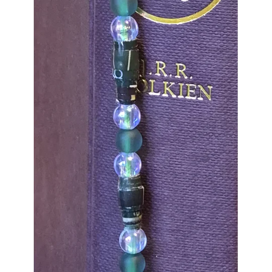 Green Beaded Bookmark