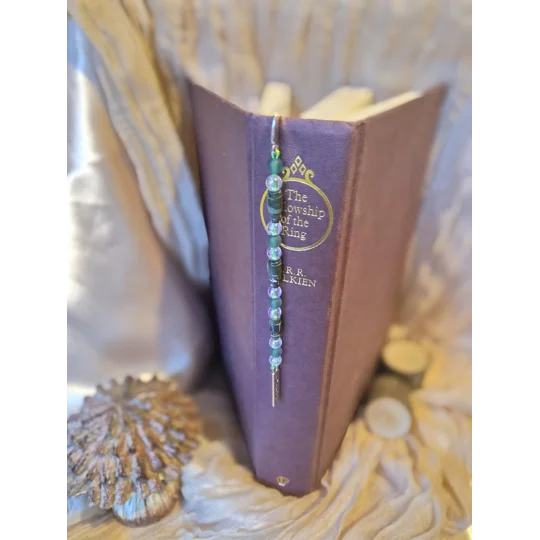 Green Beaded Bookmark