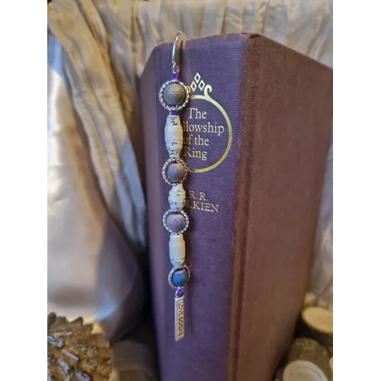 SOLD: Book Pages beaded Bookmark