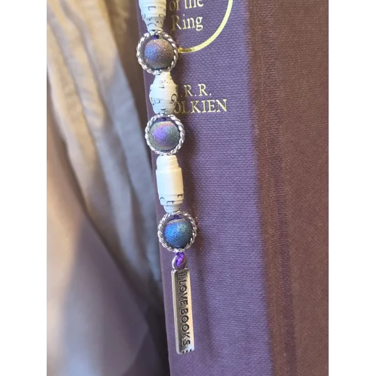 SOLD: Book Pages beaded Bookmark
