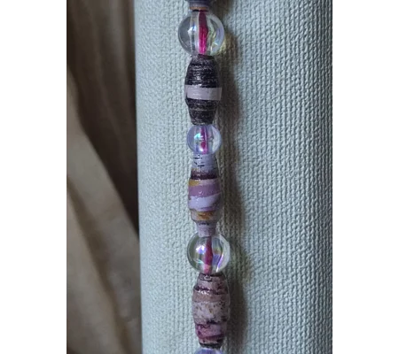 Pink Pearl beaded Bookmark