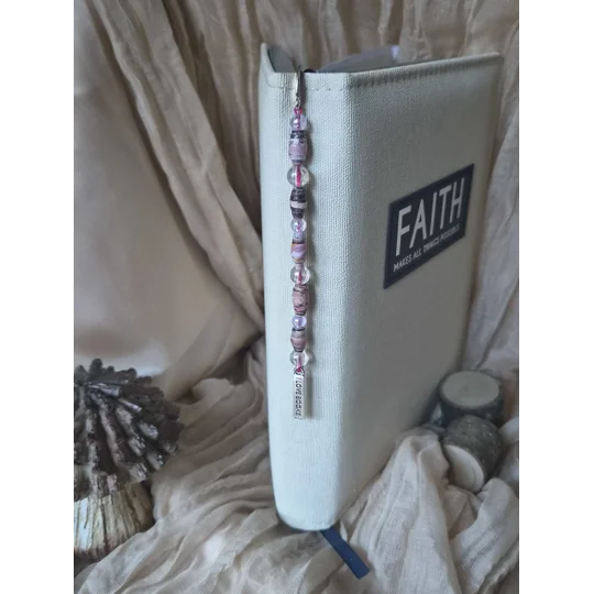 Pink Pearl beaded Bookmark