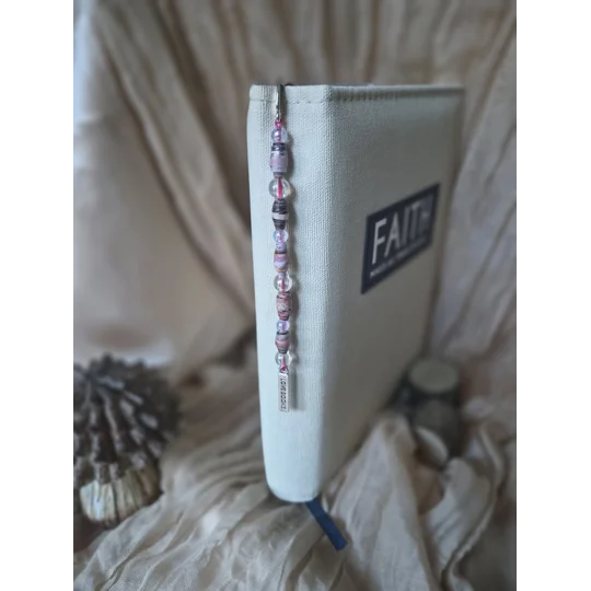 Pink Pearl beaded Bookmark