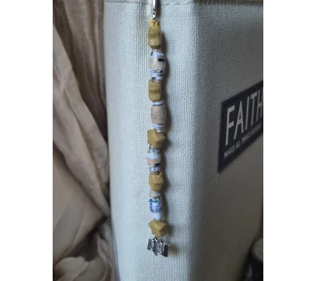 Golden Star beaded Bookmark