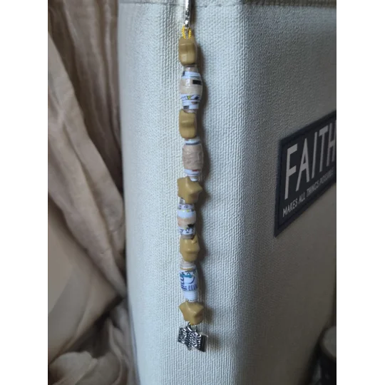 Golden Star beaded Bookmark