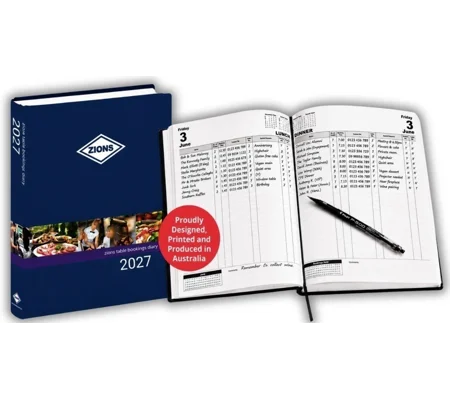Table Booking Diary 2027