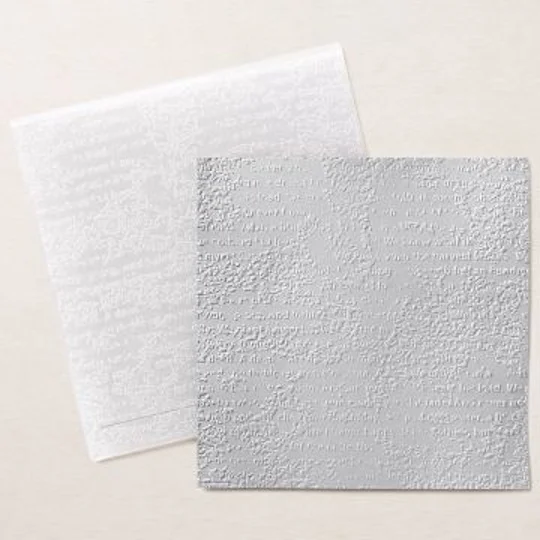 Stampin' UP! Timeworn Type 3D Embossing Folder
