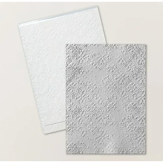 Stampin' UP! Distressed Tile 3D embossing folder