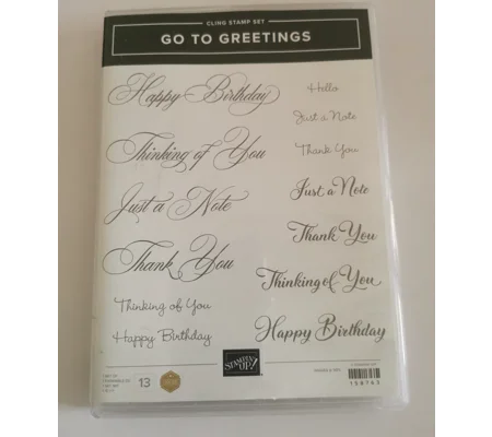 Stampin' UP! Go to Greetings Stamp Set
