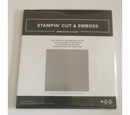 Stampin' UP! Mini Corrugated 3D Embossing Folder