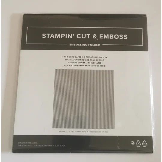 Stampin' UP! Mini Corrugated 3D Embossing Folder