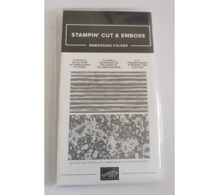Stampin' UP! Stripes & Splatters 3D embossing folder