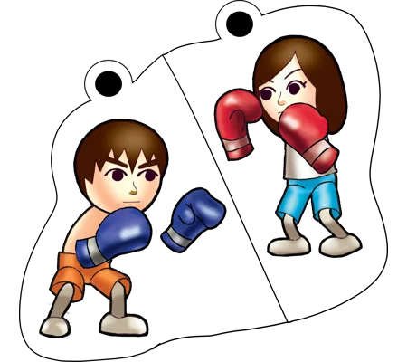 Porte-clé en Duo Boxe