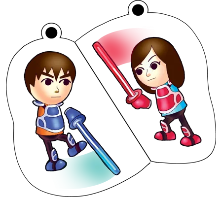 Porte-clé en Duo Chanbara