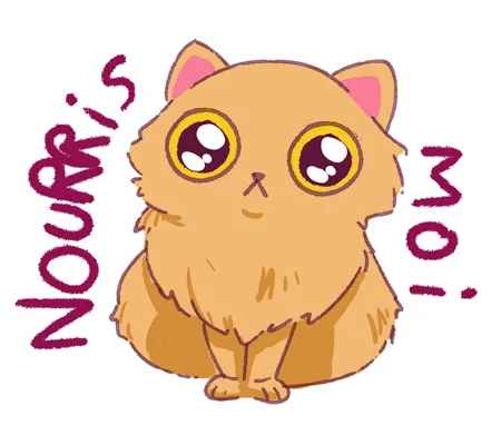 Sticker Chat Nourris-Moi