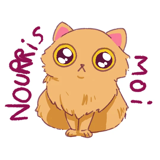 Sticker Chat Nourris-Moi