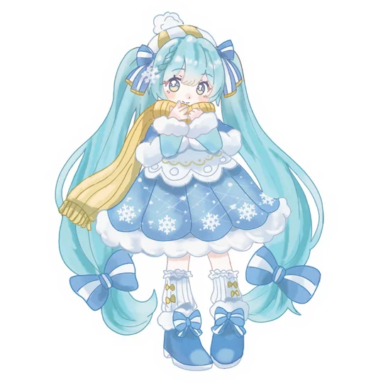 Sticker Miku Hiver