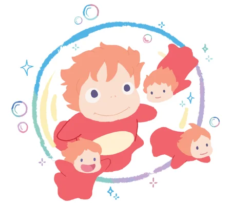 Sticker Ponyo