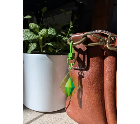 Porte-clé Prisme vert