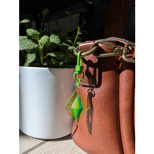 Porte-clé Prisme vert